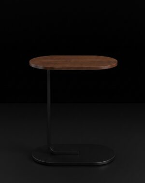101# SIDE TABLE 45*28*58 Black+dark walunt