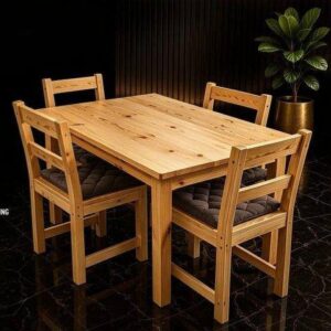 4-Seater Pine Rectangular Table