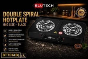 Electric Hot Plate — Double Spiral (Big Size) Black