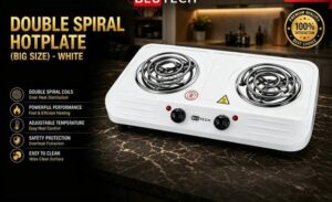 Electric Hot Plate — Double Spiral (Big Size) White
