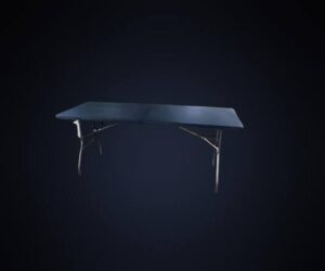 Folding Table 1.8M — Black