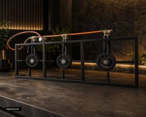 Gas Burner — M-3 (3-Plate) 1310x450