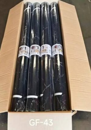 Marble Gilt-Foil Wall Covering Roll — Black Marble