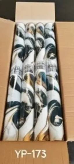 Marble Gilt-Foil Wall Covering Roll — Green Swirl (Variant)