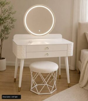 Dress table White + LED light