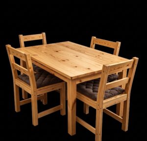 4-Seater Pine Rectangular Table