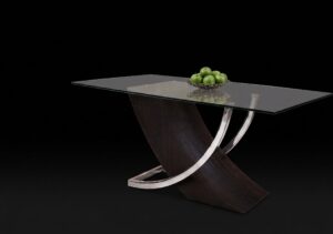 Glass Dining Table - L1600*W900*H765