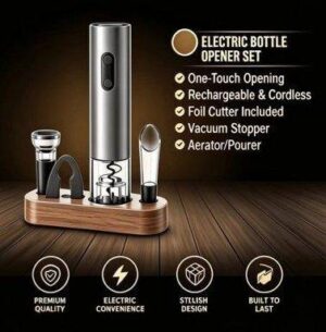 Electric Bottle Opener Set