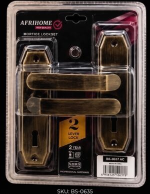 Afrihome Lockset — Bronze