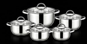 Stainless Steel Cooking Pot Set