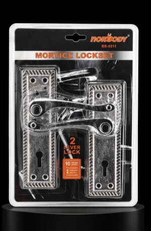 Mortice Lockset — Silver