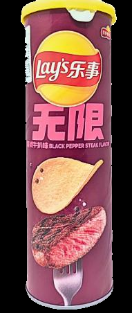 Lays Asia Black Pepper Beef Can 90gr