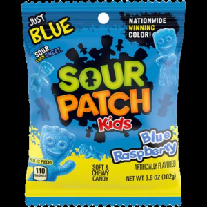 Sour Patch Kids Blue Rasp Peg Bag 3.6oz