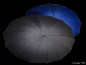108CM Black Vinyl Folding Umbrella