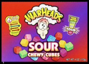 Warheads Sour Cubes Theatre