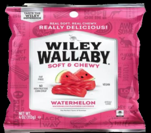 Wiley Wallaby Watermelon Licorice 4oz